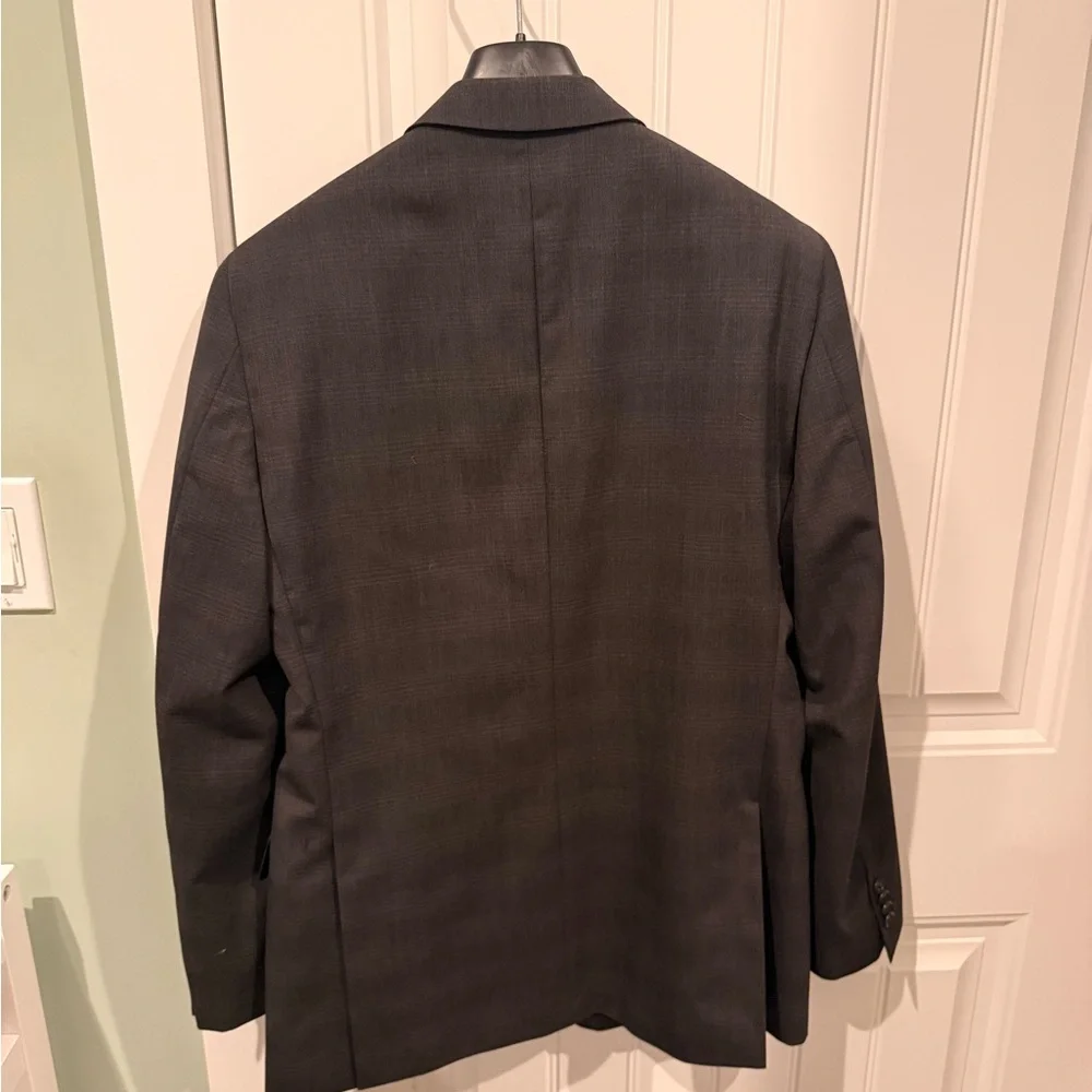 John Varvatos Star USA Charcoal Wool Blazer - 38R - Single Needle Tailored